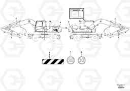 50548 Decal, outer location EW140C, Volvo Construction Equipment