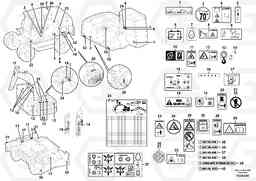 102368 Sign plates and decals EW160C, Volvo Construction Equipment