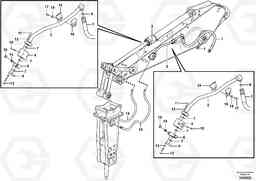 83402 Working hydraulic, hammer and shear for dipper arm EW160C, Volvo Construction Equipment
