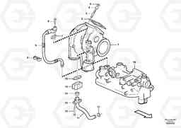 22510 Turbocharger with fitting parts A30E, Volvo Construction Equipment