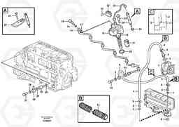 64282 Fuel pipes, fuel pump - injection pump G700B MODELS S/N 35000 -, Volvo Construction Equipment