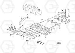 35491 Inlet manifold and exhaust manifold MC60B S/N 71000 -, Volvo Construction Equipment
