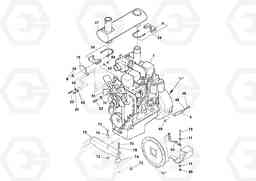 68078 Engine Installation SD100C S/N 198060 -, Volvo Construction Equipment