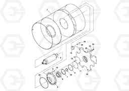 92355 Drum Assembly SD160DX/SD190/SD200 S/N 197386 -, Volvo Construction Equipment