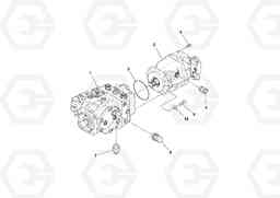 91521 Propulsion/Auger Pump Assembly PF6160/PF6170, Volvo Construction Equipment