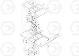 95543 Fixed Deck Plate Assembly PF6160/PF6170, Volvo Construction Equipment