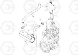 49334 Exhaust Assembly SD45D/SD45F S/N 197409 -, Volvo Construction Equipment