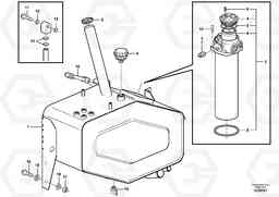 71554 Hydraulic oil tank, with fitting parts L45F, Volvo Construction Equipment