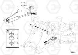 60078 Steering cylinder with fitting parts L45F, Volvo Construction Equipment