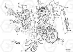 23327 Fuel injection pump with fitting parts MC110B S/N 71000 -, Volvo Construction Equipment