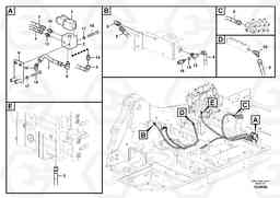 32735 Servo system, control valve to solenoid valve EC460C S/N 115001-, Volvo Construction Equipment