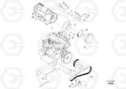 47783 Alternator-mounting Engine ABG5870 S/N 22058 -, Volvo Construction Equipment
