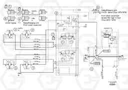 57037 Hydraulic diagram ABG6870 S/N 20735 -, Volvo Construction Equipment