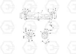 92584 Rear Axle Assembly RW100A S/N 196960 -, Volvo Construction Equipment