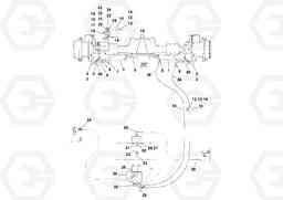 91696 Rear Axle Steering Kit RW100A S/N 196960 -, Volvo Construction Equipment
