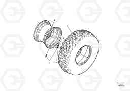 47014 Tire and Wheel Assembly SD150 S/N 0815001023 -, Volvo Construction Equipment