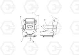 41043 Seat Assembly PF3172/PF3200 S/N 197507-, Volvo Construction Equipment