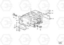 43734 Control valve with fitting parts. L50F, Volvo Construction Equipment