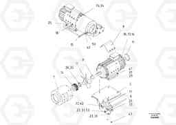 69154 Alternator Pre-mounted ABG7820/ABG7820B ABG7820 S/N 21064-23058 ABG7820B S/N 23059 -, Volvo Construction Equipment