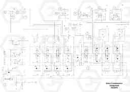 47582 Hydraulic diagram ABG3870 S/N 20538 -, Volvo Construction Equipment