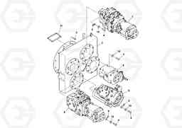 55309 Pump Box Assembly W/clutch PF6110 S/N 197474 -, Volvo Construction Equipment