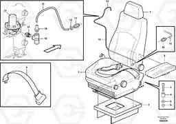 35666 Operator seat with fitting parts A25E, Volvo Construction Equipment