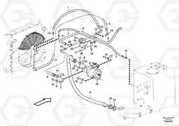 49252 Hydraulic system, oil cooling system EW230C, Volvo Construction Equipment