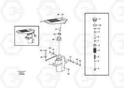 58572 Remote control valve pedal, travel motor EW145B PRIME S/N 15001-, Volvo Construction Equipment