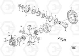 91680 Front axle, Differential EW230C, Volvo Construction Equipment