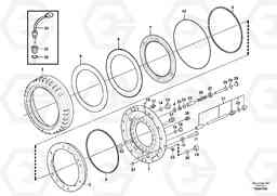 37982 Rear wheel brake, axle 1 T450D, Volvo Construction Equipment