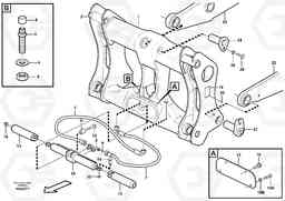 68509 Hydraulic attachment bracket. L110E S/N 1002 - 2165 SWE, 60001- USA,70201-70257BRA, Volvo Construction Equipment