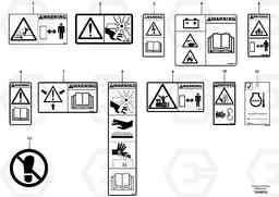 39311 Safety Signs G900 MODELS S/N 39300 -, Volvo Construction Equipment