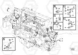 61414 Cable harness, engine EC460B PRIME S/N 15001-/85001-, Volvo Construction Equipment