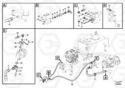 87406 Hydraulic system, oil cooling system EC240B PRIME S/N 15001-/35001-, Volvo Construction Equipment