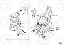97569 Operator seat with fitting parts EC200B PRIME S/N 30001-, Volvo Construction Equipment