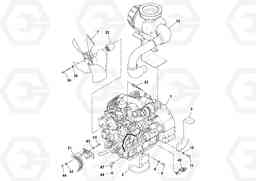 106490 Engine assembly SD70D/SD70F/SD77DX/SD77F S/N 197387-, Volvo Construction Equipment