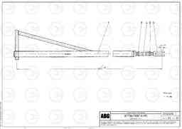 70355 Side prop assembly for auger extension VB 89 ETC ATT. SCREEDS 3,0 - 9,0M ABG8820, ABG8820B, Volvo Construction Equipment