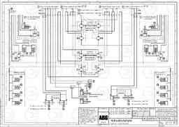 73740 Hydraul. Circuit Diagram VB 78 ETC ATT. SCREED 2,5 - 9,0 M ABG5770, ABG5870, ABG6870, Volvo Construction Equipment