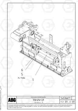 77258 Vibration axle for basic screed VDT-V 88 GTC ATT. SCREEDS 3,0 - 9,0M ABG8820/ABG8820B, Volvo Construction Equipment