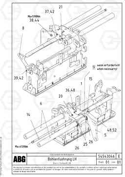 80980 Screed guide for basic screed VDT-V 88 ETC SCREEDS 3,0 - 9,0M ABG9820, Volvo Construction Equipment
