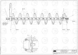 79107 Complete shaft for auger extension VDT-V 88 ETC SCREEDS 3,0 - 9,0M ABG9820, Volvo Construction Equipment