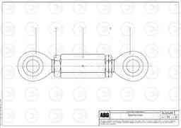 65126 Turnbuckle joint for towing arms MB 120 ATT. SCREEDS 3,0 -16,0M ABG9820, Volvo Construction Equipment