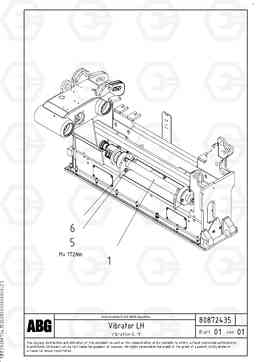 86877 Vibrator for basic screed OMNI 1021 ATT. SCREEDS 3,0 - 9,0M PF6110 PF6160/PF6170, Volvo Construction Equipment