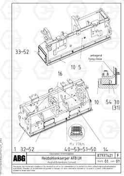 80320 Heated body for extendable screed VB 78 GTC ATT. SCREEDS 2,5 - 9,0M ABG5820/6820/7820/7820B, Volvo Construction Equipment