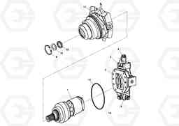 59317 Hydraulic motor MT2000 S/N 197282,198000-, Volvo Construction Equipment
