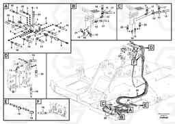 67464 Servo system, control valve to remote control valve FB2800C, Volvo Construction Equipment