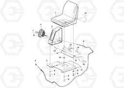 76602 Seat Assembly DD14S/DD16 S/N 197600 -, Volvo Construction Equipment