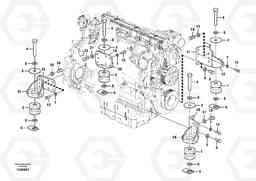 93585 Engine mounting EC210B PRIME S/N 70001-/80001- 35001-, Volvo Construction Equipment