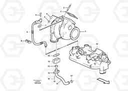 81828 Turbocharger with fitting parts L150E S/N 8001 -, Volvo Construction Equipment