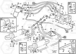 43598 Steering system. Lines, Control valve-cylinders L330E, Volvo Construction Equipment